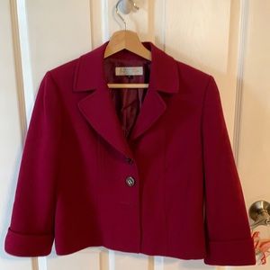 Tahari Burgundy Blazer  Sz 8P